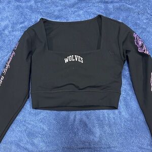 Darc Sport Black Long Sleeve Crop Top